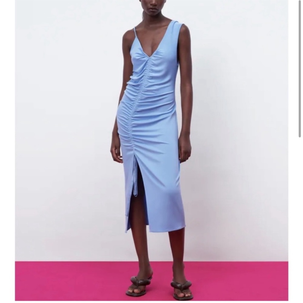 Zara Blue Midi Dress